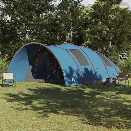 vidaXL Tunnel Tent 8-Person with Roof Blue 710 x 460 x 245 cm