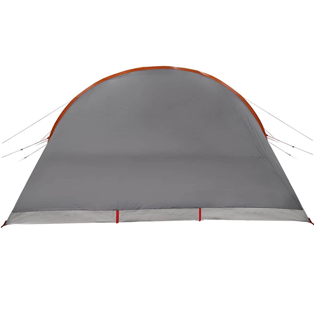 vidaXL Tunnel Tent 8-Person Grey and Orange 710 x 460 x 245 cm
