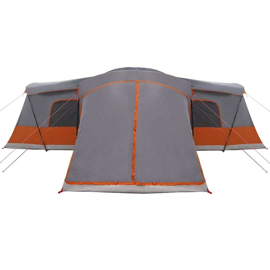 vidaXL Tent 16-Person with Roof Grey and Orange 680 x 510 x 210 cm