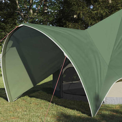 vidaXL Teepee Tent 3-Person Green and Grey 312 x 312 x 197 cm