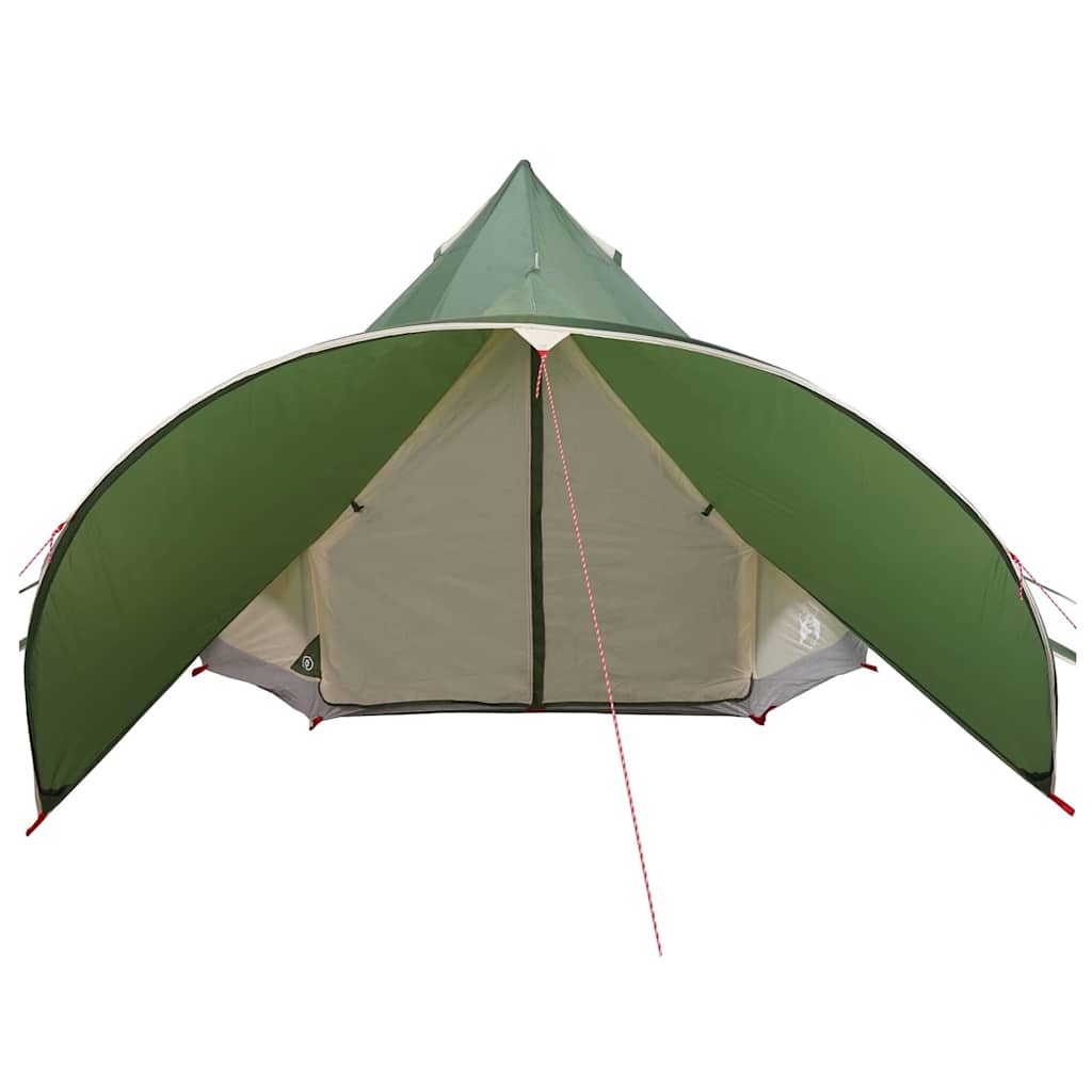 vidaXL Teepee Tent 3-Person Green and Grey 312 x 312 x 197 cm