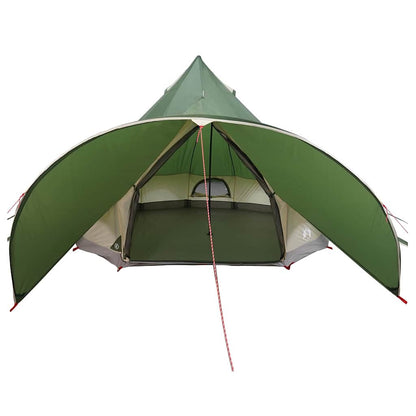 vidaXL Teepee Tent 3-Person Green and Grey 312 x 312 x 197 cm