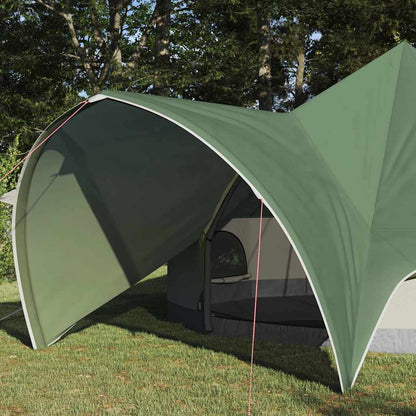vidaXL Teepee Tent 5-Person Green and Grey 415 x 415 x 247 cm