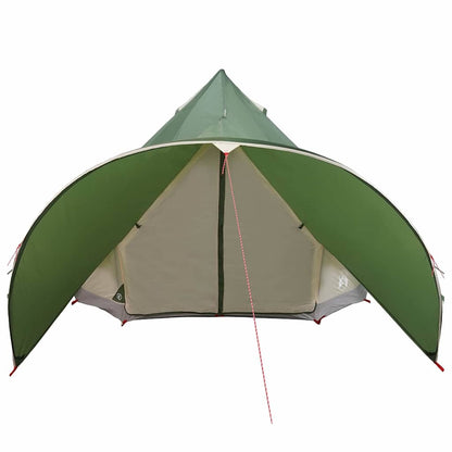 vidaXL Teepee Tent 5-Person Green and Grey 415 x 415 x 247 cm