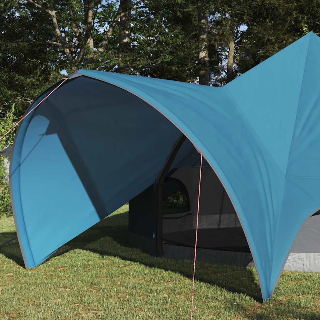 vidaXL Teepee Tent 5-Person with Roof Blue and Grey 415 x 415 x 247 cm