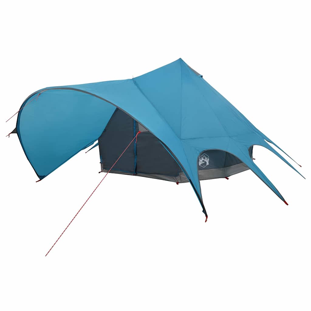 vidaXL Teepee Tent 5-Person with Roof Blue and Grey 415 x 415 x 247 cm