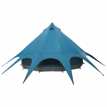 vidaXL Teepee Tent 5-Person with Roof Blue and Grey 415 x 415 x 247 cm