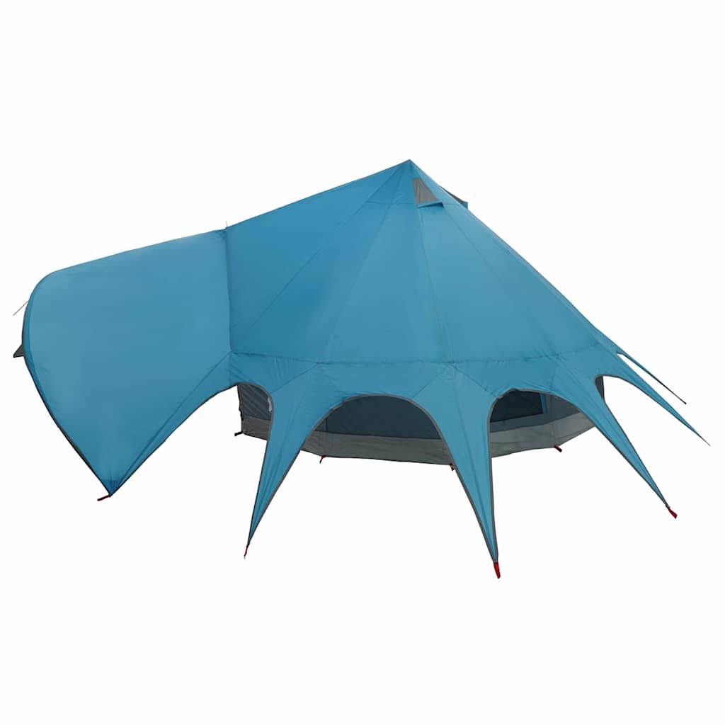 vidaXL Teepee Tent 5-Person with Roof Blue and Grey 415 x 415 x 247 cm