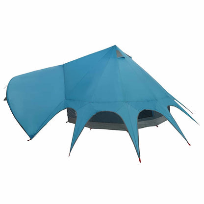 vidaXL Teepee Tent 5-Person with Roof Blue and Grey 415 x 415 x 247 cm