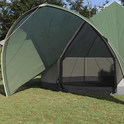 vidaXL Teepee Tent 7-Person Green and Grey 600 x 600 x 347 cm