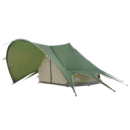 vidaXL Teepee Tent 7-Person Green and Grey 600 x 600 x 347 cm