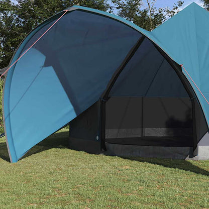 vidaXL Teepee Tent 7-Person with Roof Blue and Grey 600 x 600 x 347 cm