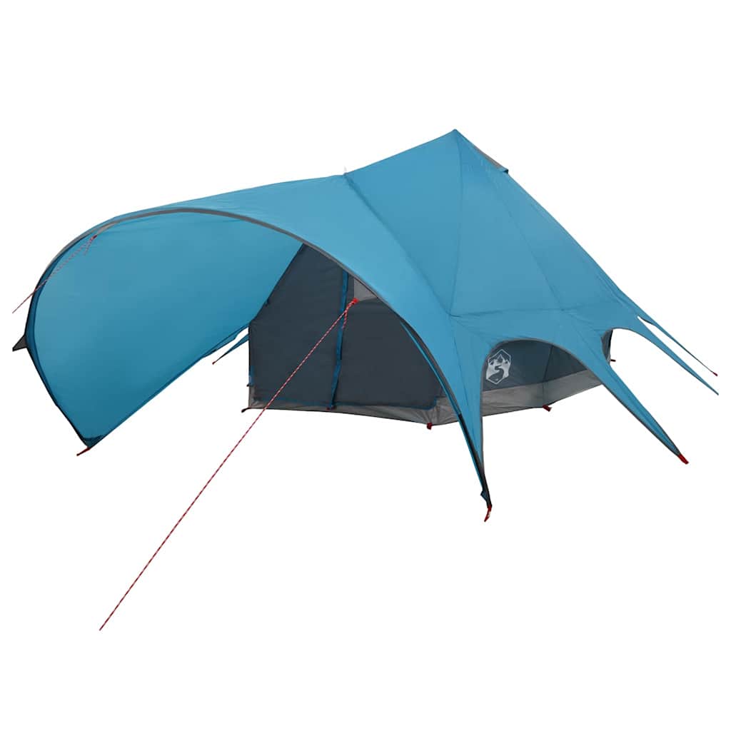 vidaXL Teepee Tent 7-Person with Roof Blue and Grey 600 x 600 x 347 cm