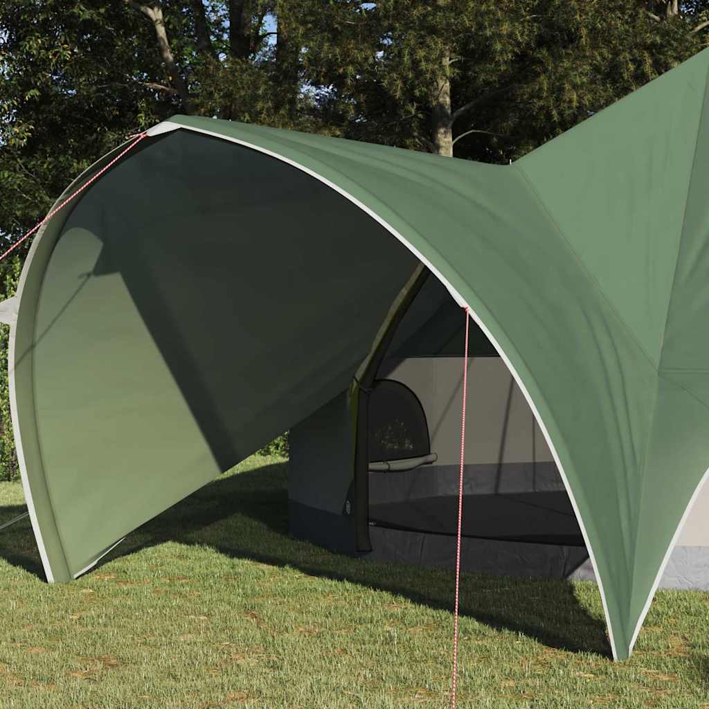 vidaXL Teepee Tent 9-Person Green and Grey 502 x 502 x 297 cm