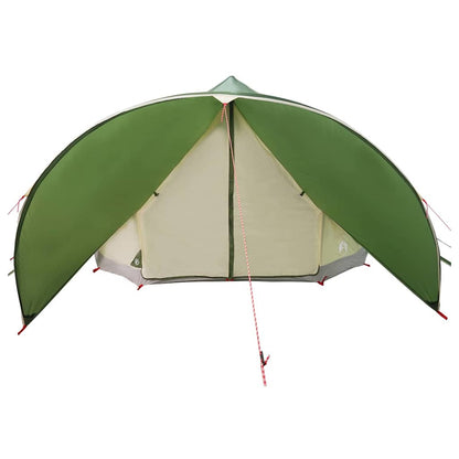 vidaXL Teepee Tent 9-Person Green and Grey 502 x 502 x 297 cm