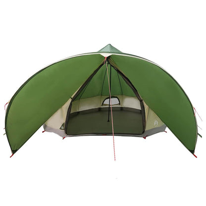 vidaXL Teepee Tent 9-Person Green and Grey 502 x 502 x 297 cm