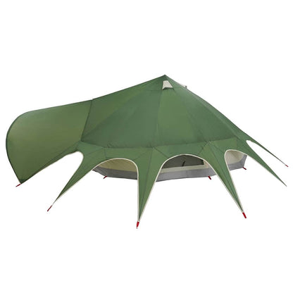 vidaXL Teepee Tent 9-Person Green and Grey 502 x 502 x 297 cm