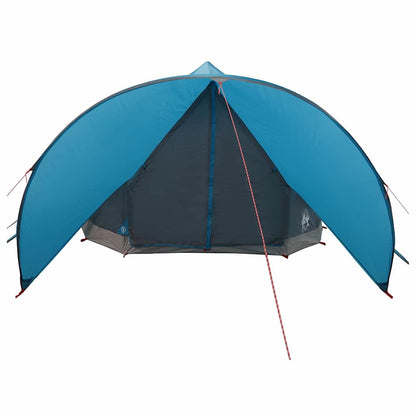 vidaXL Teepee Tent 9-Person with Roof Blue and Grey 502 x 502 x 297 cm