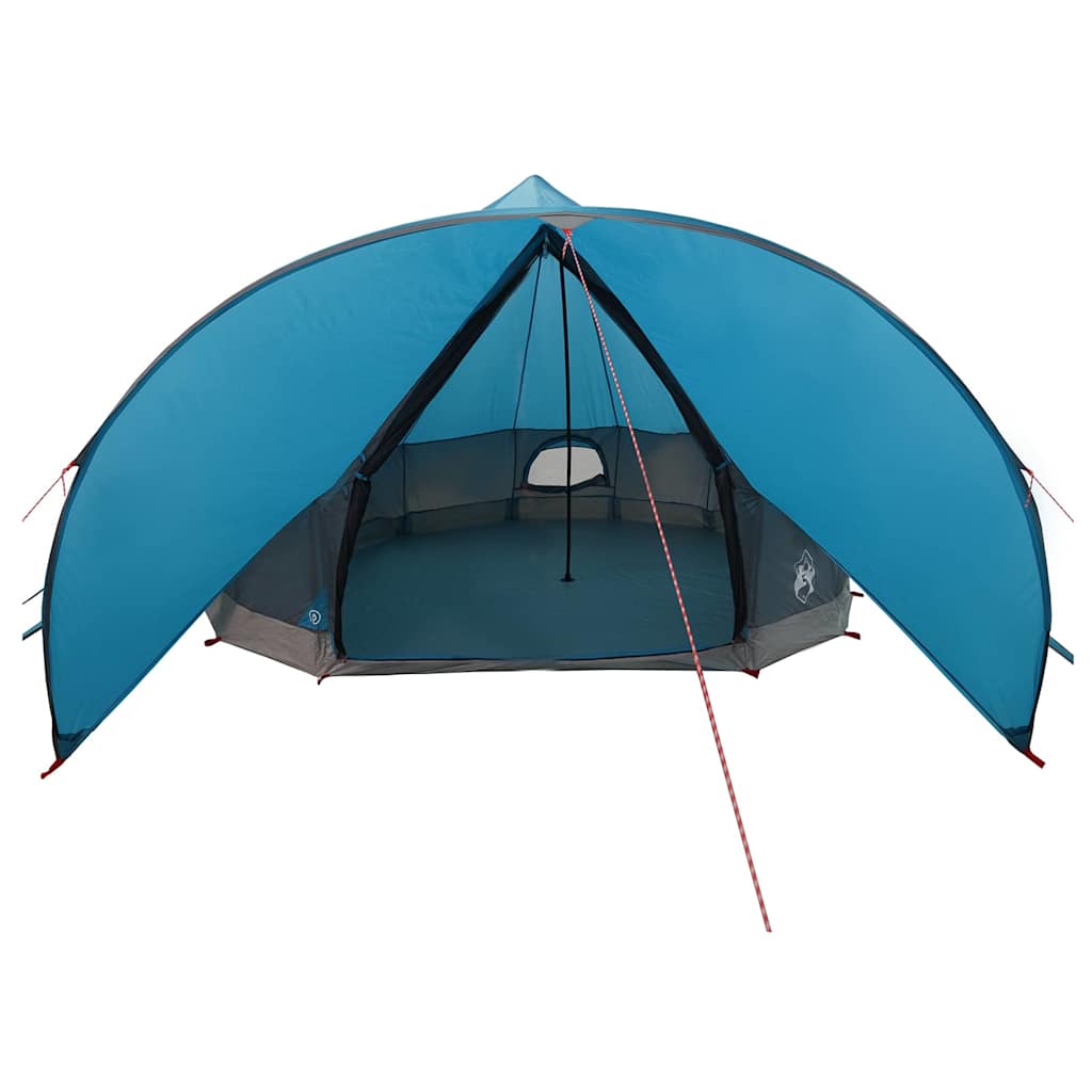 vidaXL Teepee Tent 9-Person with Roof Blue and Grey 502 x 502 x 297 cm