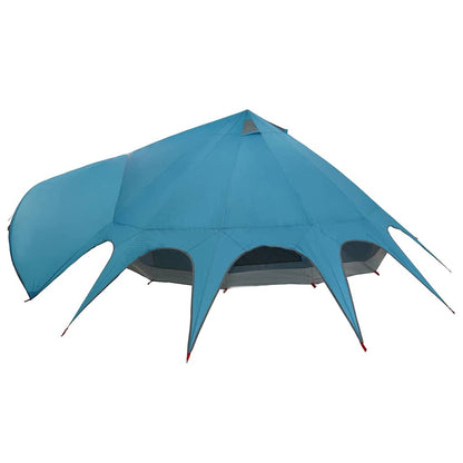 vidaXL Teepee Tent 9-Person with Roof Blue and Grey 502 x 502 x 297 cm