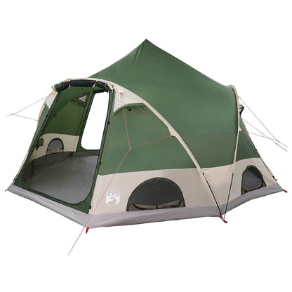vidaXL Dome Tent 4-Person with Roof Green 505 x 450 x 248 cm
