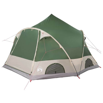 vidaXL Dome Tent 4-Person with Roof Green 505 x 450 x 248 cm