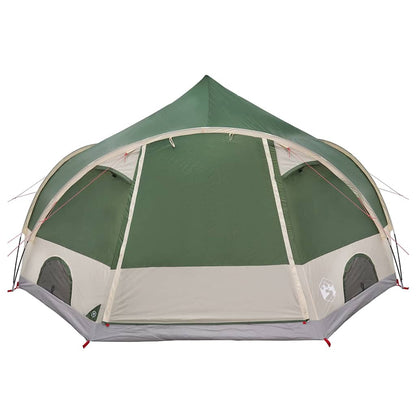 vidaXL Dome Tent 4-Person with Roof Green 505 x 450 x 248 cm