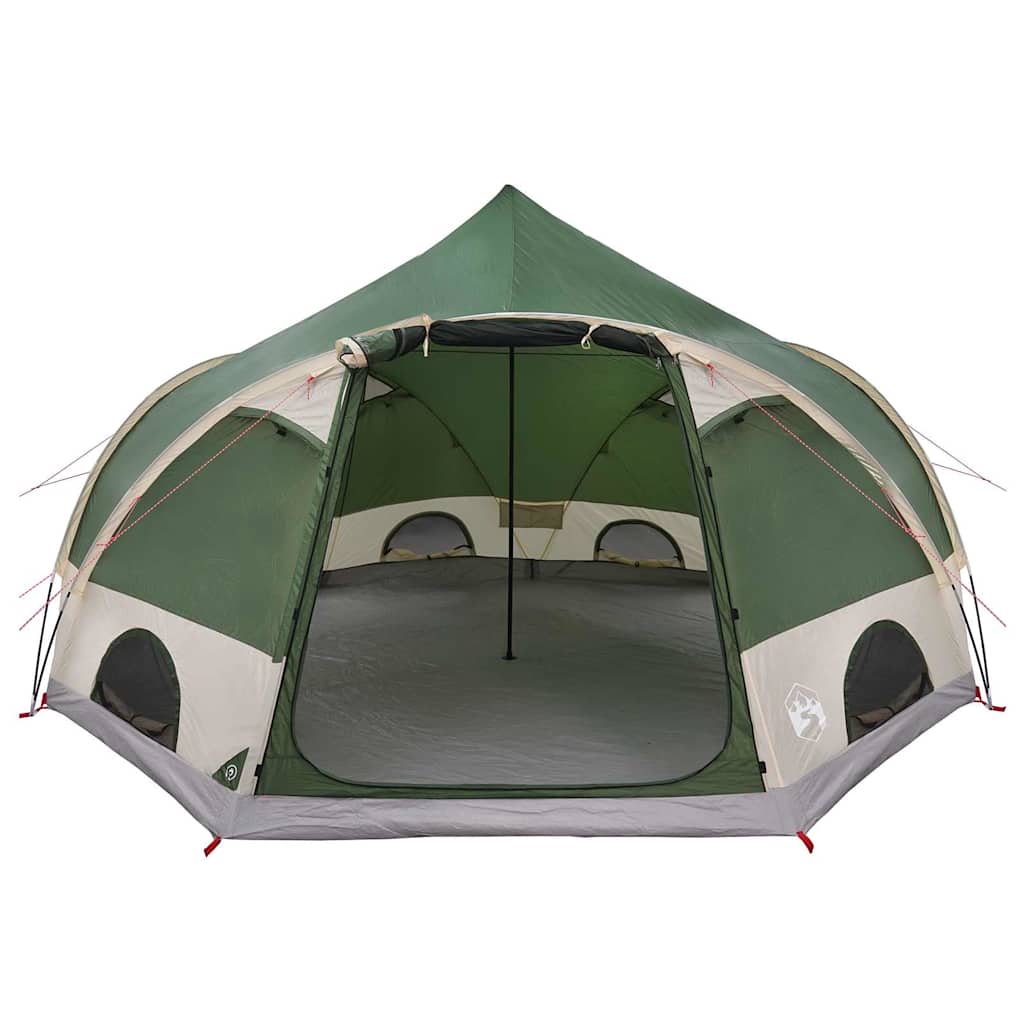 vidaXL Dome Tent 4-Person with Roof Green 505 x 450 x 248 cm