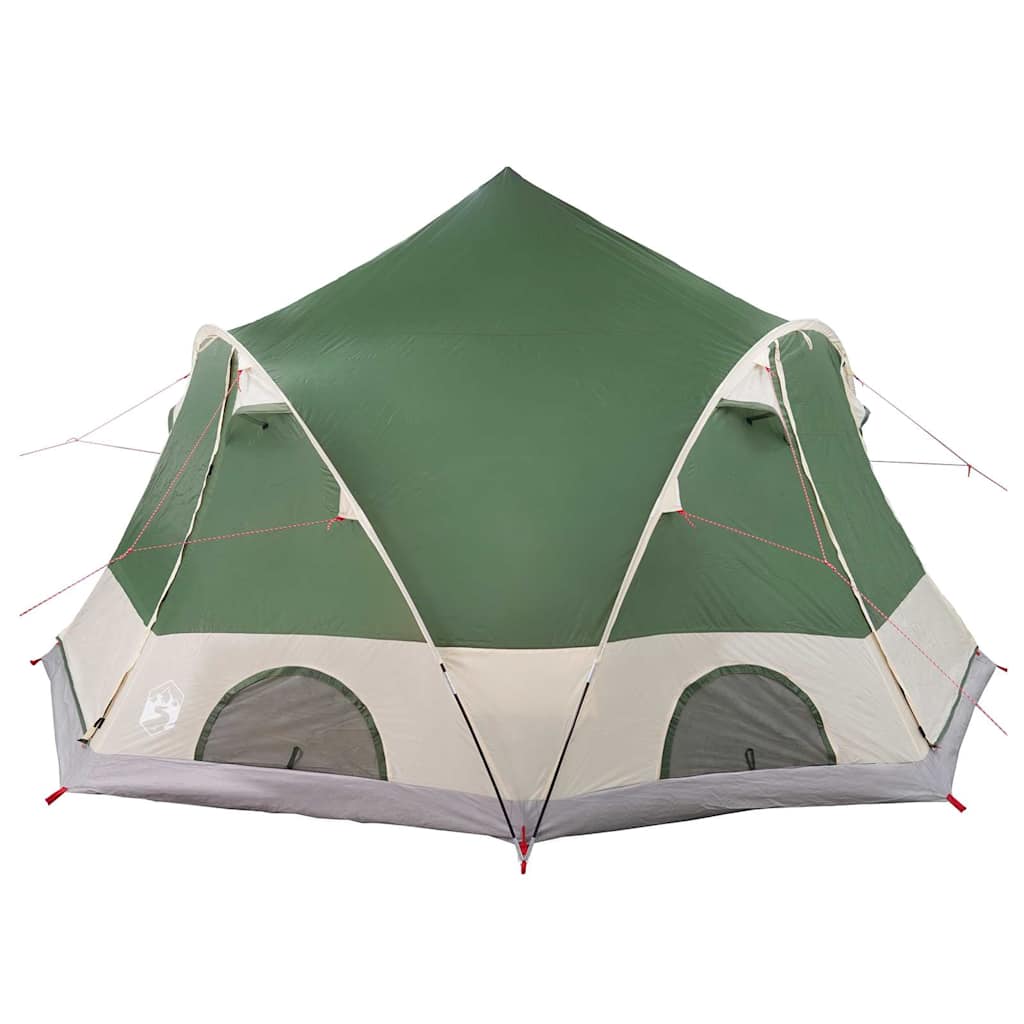 vidaXL Dome Tent 4-Person with Roof Green 505 x 450 x 248 cm