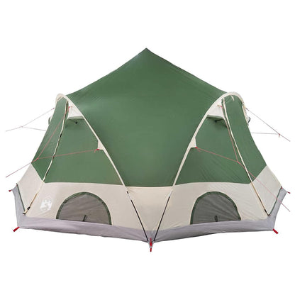 vidaXL Dome Tent 4-Person with Roof Green 505 x 450 x 248 cm