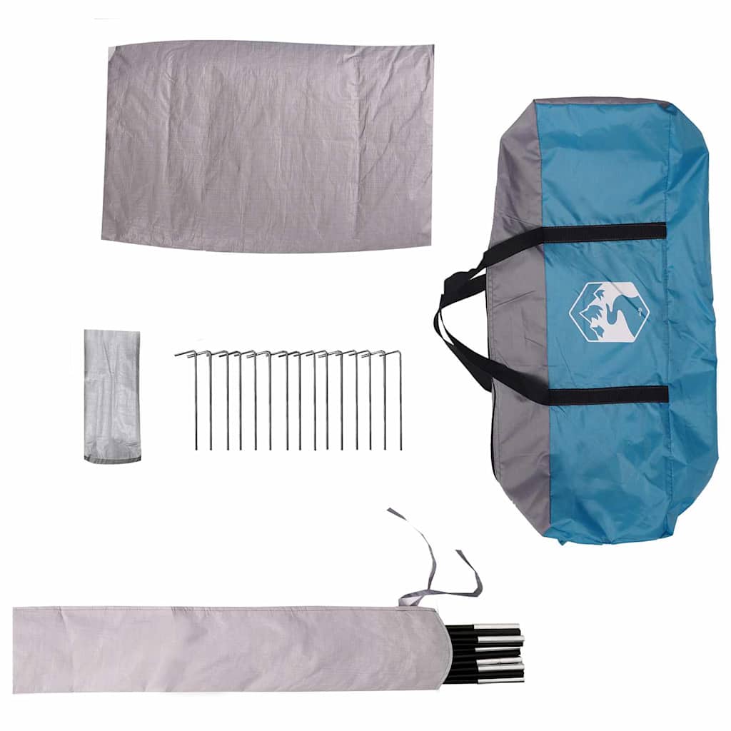 vidaXL Dome Tent 4-Person with Roof Blue 505 x 450 x 248 cm