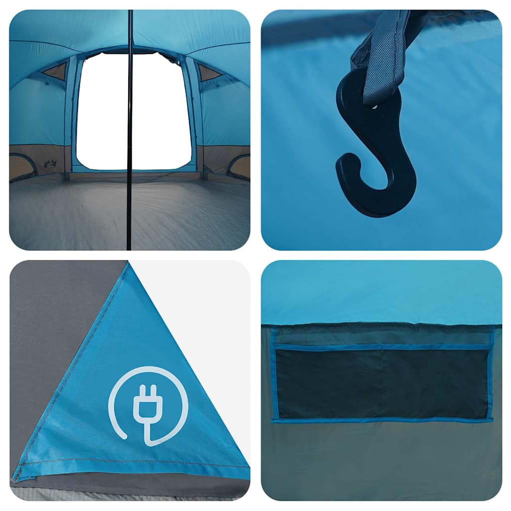 vidaXL Dome Tent 4-Person with Roof Blue 505 x 450 x 248 cm
