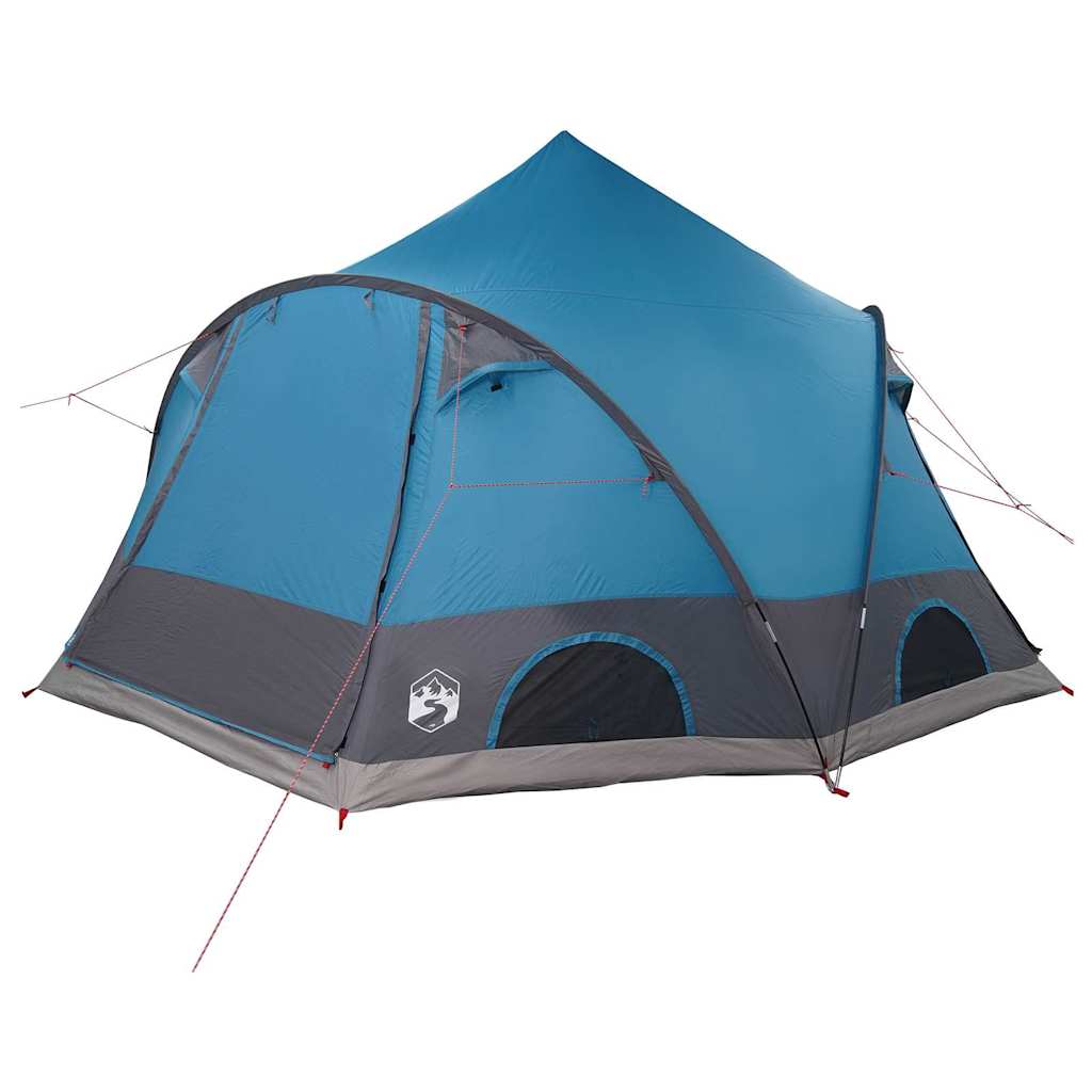 vidaXL Dome Tent 4-Person with Roof Blue 505 x 450 x 248 cm