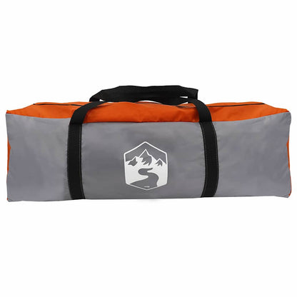 vidaXL Dome Tent 4-Person with Roof Grey and Orange 505 x 450 x 248 cm