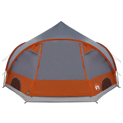 vidaXL Dome Tent 4-Person with Roof Grey and Orange 505 x 450 x 248 cm