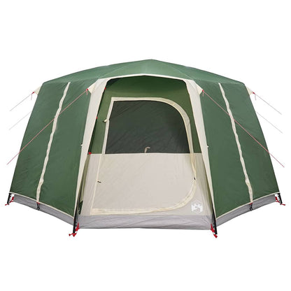 vidaXL Cabin Tent 6-Person with Roof Green 425 x 396 x 222 cm