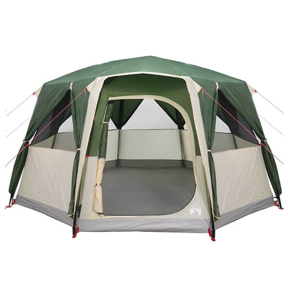 vidaXL Cabin Tent 6-Person with Roof Green 425 x 396 x 222 cm