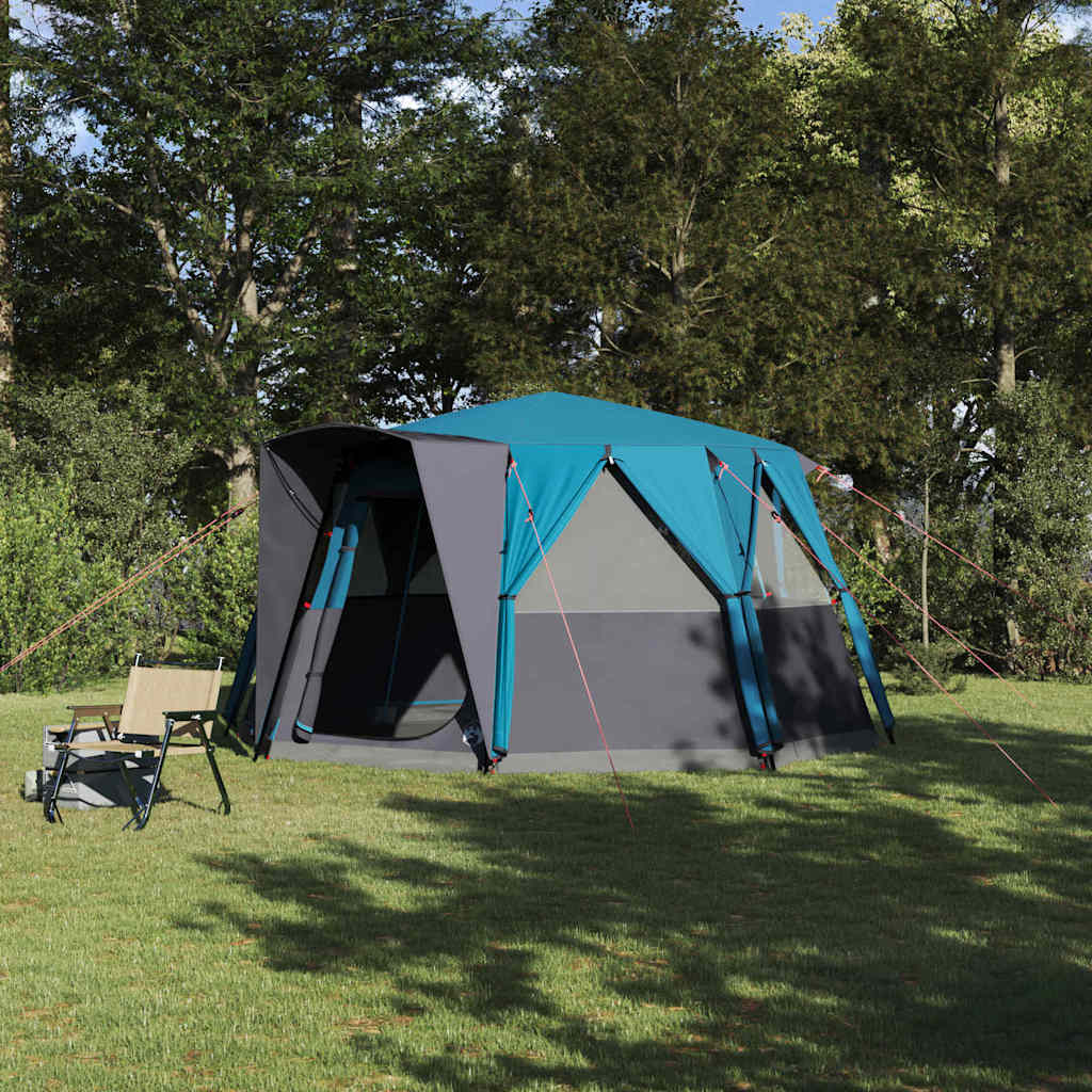 vidaXL Cabin Tent 6-Person with Roof Blue 425 x 396 x 222 cm