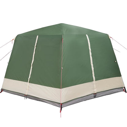 vidaXL Cabin Tent 7-Person with Roof Green 400 x 350 x 212 cm