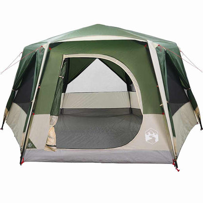vidaXL Cabin Tent 7-Person with Roof Green 400 x 350 x 212 cm