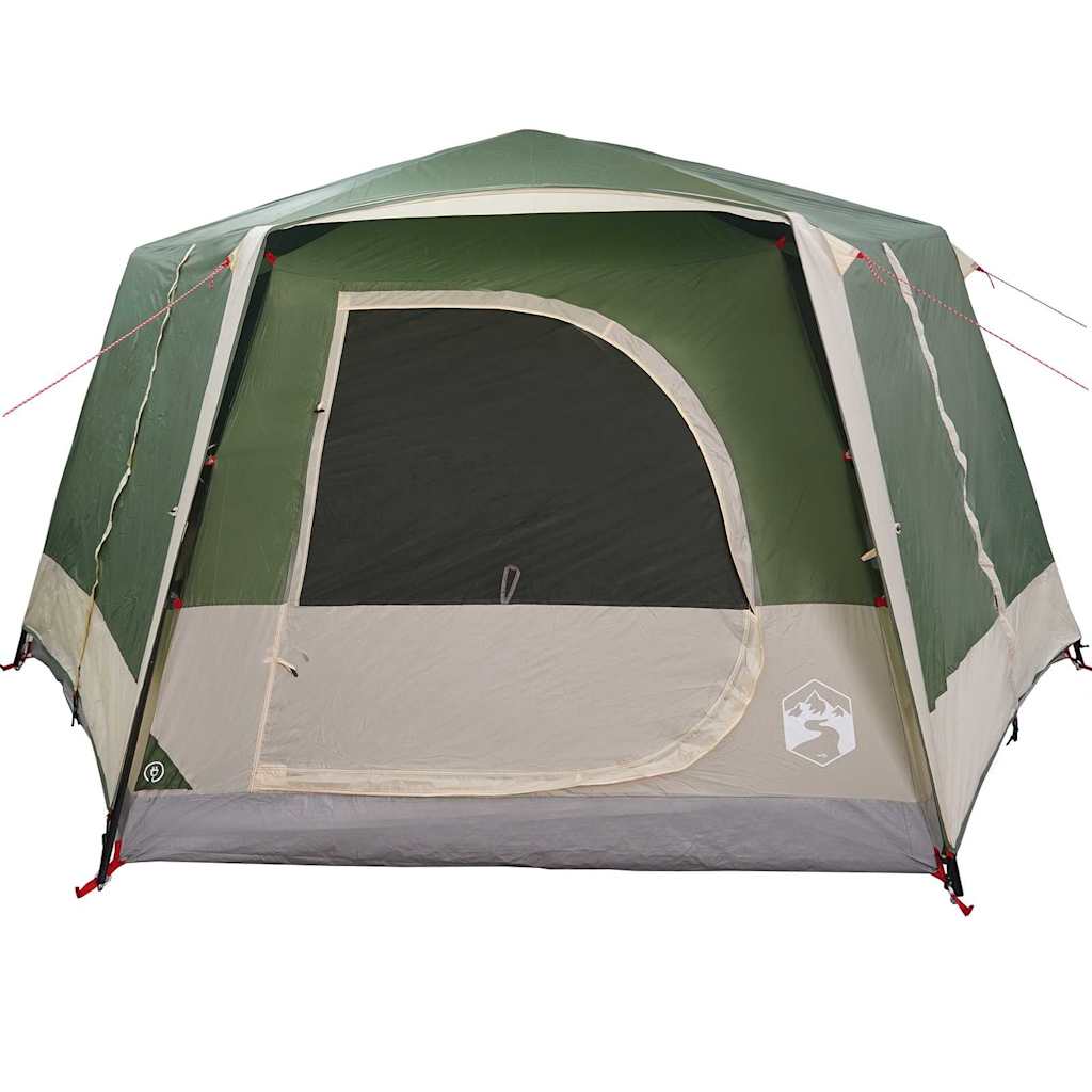 vidaXL Cabin Tent 7-Person with Roof Green 400 x 350 x 212 cm