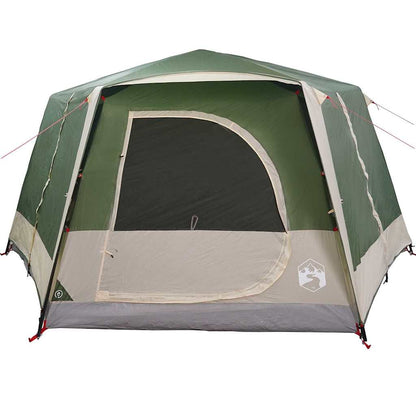 vidaXL Cabin Tent 7-Person with Roof Green 400 x 350 x 212 cm