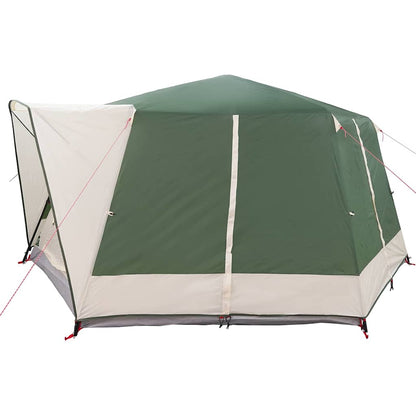 vidaXL Cabin Tent 7-Person with Roof Green 400 x 350 x 212 cm