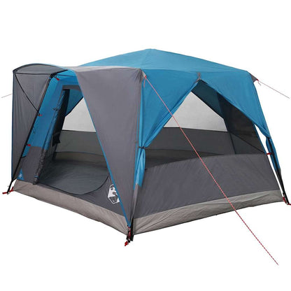 vidaXL Cabin Tent 7-Person with Roof Blue 400 x 350 x 212 cm