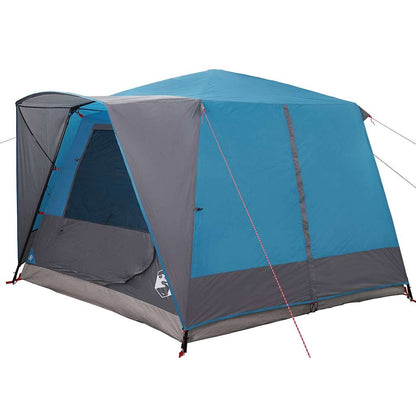 vidaXL Cabin Tent 7-Person with Roof Blue 400 x 350 x 212 cm