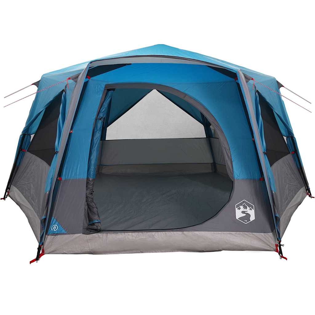 vidaXL Cabin Tent 7-Person with Roof Blue 400 x 350 x 212 cm