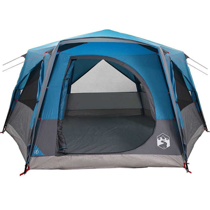 vidaXL Cabin Tent 7-Person with Roof Blue 400 x 350 x 212 cm