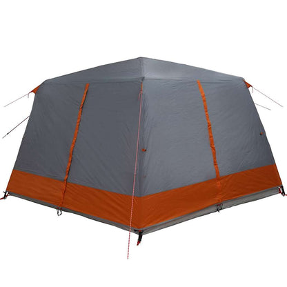 vidaXL Cabin Tent 7-Person Grey and Orange 400 x 350 x 212 cm