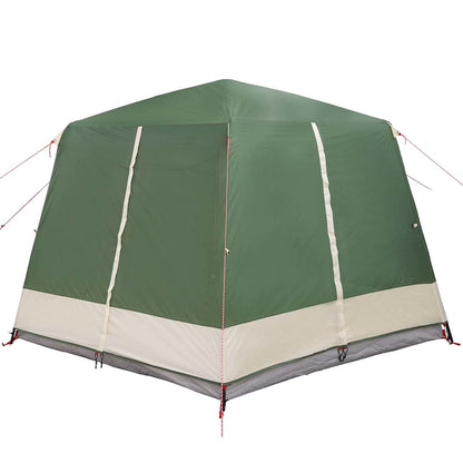 vidaXL Cabin Tent 5-Person Green and White 333 x 317 x 194 cm