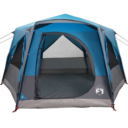 vidaXL Cabin Tent 5-Person with Roof Blue and Grey 333 x 317 x 194 cm